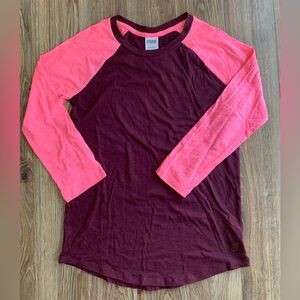 PINK Victoria's Secret Burgundy and Coral Top